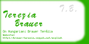 terezia brauer business card